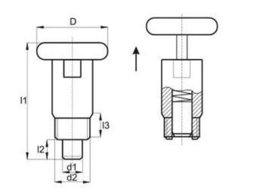 Zugschnäpper verzinkt, Typ 36-32, , BK36.0032.