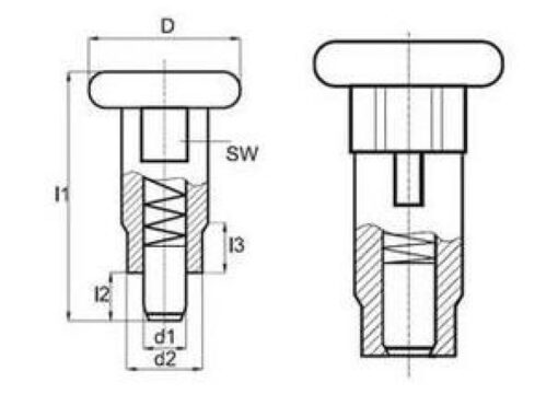 Zugschnäpper verzinkt, Typ 36-33, , BK36.0033.