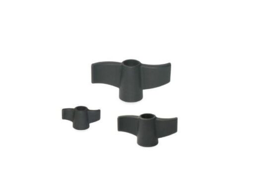 Flügelmuttern mit Durchgangsgewinde aus PA 6 GV, Typ 38-6, , BK38.0006.