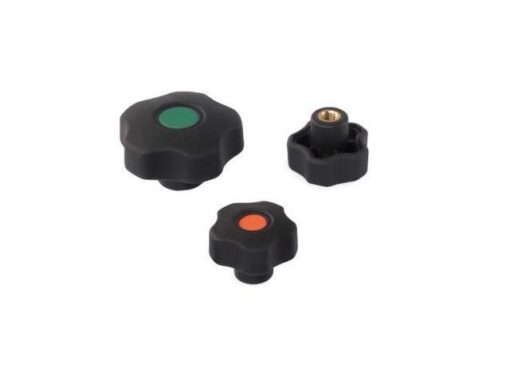 Soft Touch Sterngriffmutter mit Sacklochgewinde, Typ 38-12, , BK38.0012.