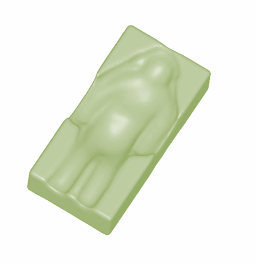 Schalenpolster, 2-teilig, gefräst, Polyether 4080, , SSSF031