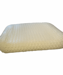 Ein 3D-gedrucktes Sitzkissen aus einem gummiähnlichen Material