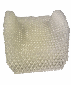 Ein 3D-gedrucktes Sitzschalenpolster aus einem gummiähnlichen Material - Rückenteil
