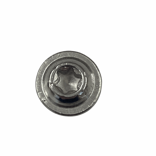 Eine Flachkopfschraube, mit Torx Schraubung