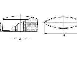 Flügelmutter mit Messinggewinde, Typ 38-10, , BK38.0010.