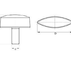 Flügelschraube aus PA, Typ 38-11, , BK38.0011.