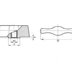 Flügelmutter mit Sacklochgewinde, Typ 7-9, , BK7.0009.