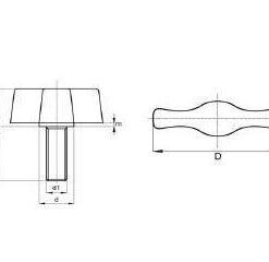 Flügelschraube aus PA, Typ 7-10, , BK7.0010.