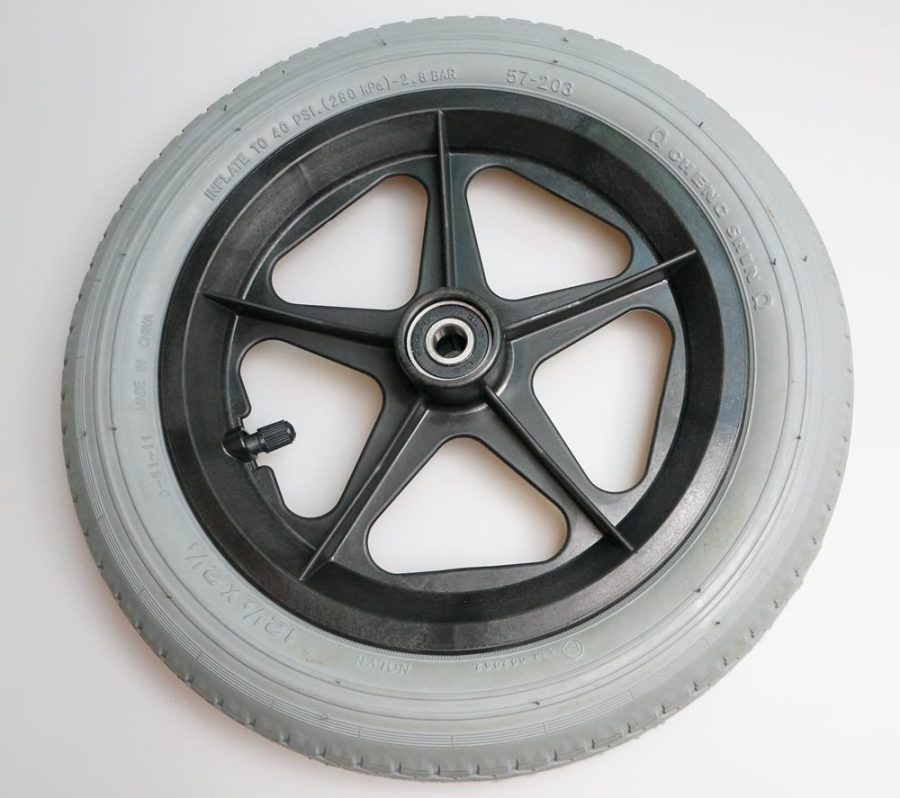 Rad, 310x55, Kunststofffelge, schwarz, Luftbereifung, grau,