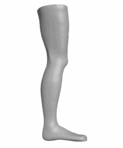 Eine positiv-Fräsung einer Knie-Knöchel-Fuß-Orthese