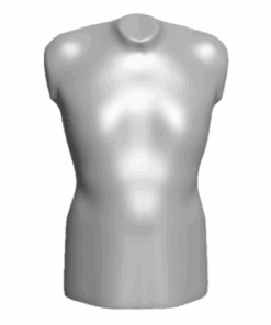 Eine positiv-Fräsung eines Torsos