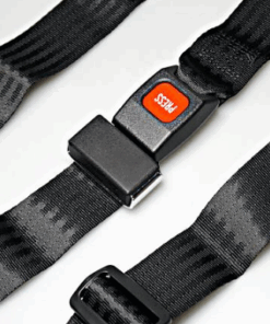 Sicherheitsgurt, 1750mm lang, 48mm breit, Metallschloss, schwarz, , PB-48/1750-I