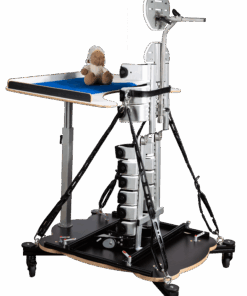 Therapie- und Spieleplattform montiert an SiL Stehorthese