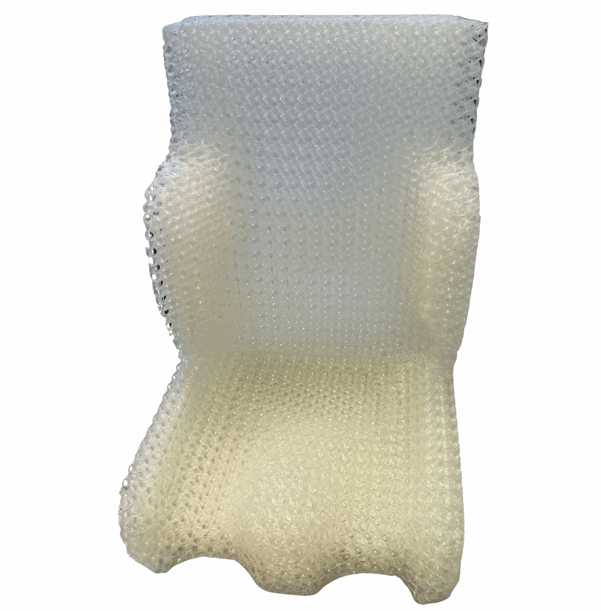 Ein komplettes 3D-gedrucktes Sitzpolster