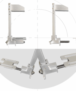 Knie-Abduktionskeil-Abschwenk- und Steckmechanismus, Aluminium, eloxiert, , SSAK1211X