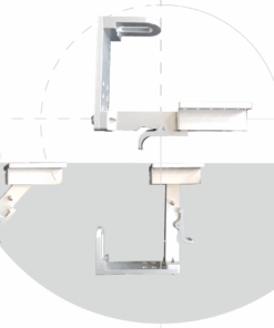 Knie-Abduktionskeil-Abschwenkmechanismus, Aluminium, eloxiert, , SSAK1301X
