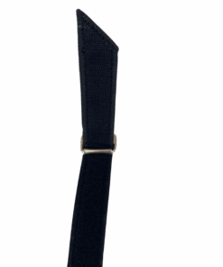 Ein Fußriemen mit Umlenkrolle und Klettverschluss