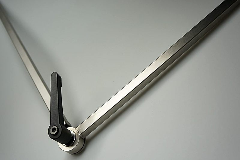 Kniewinkel, abwinkelbar, Konusgelenk I, Edelstahl, glasperlengestrahlt, , SSFS1604X