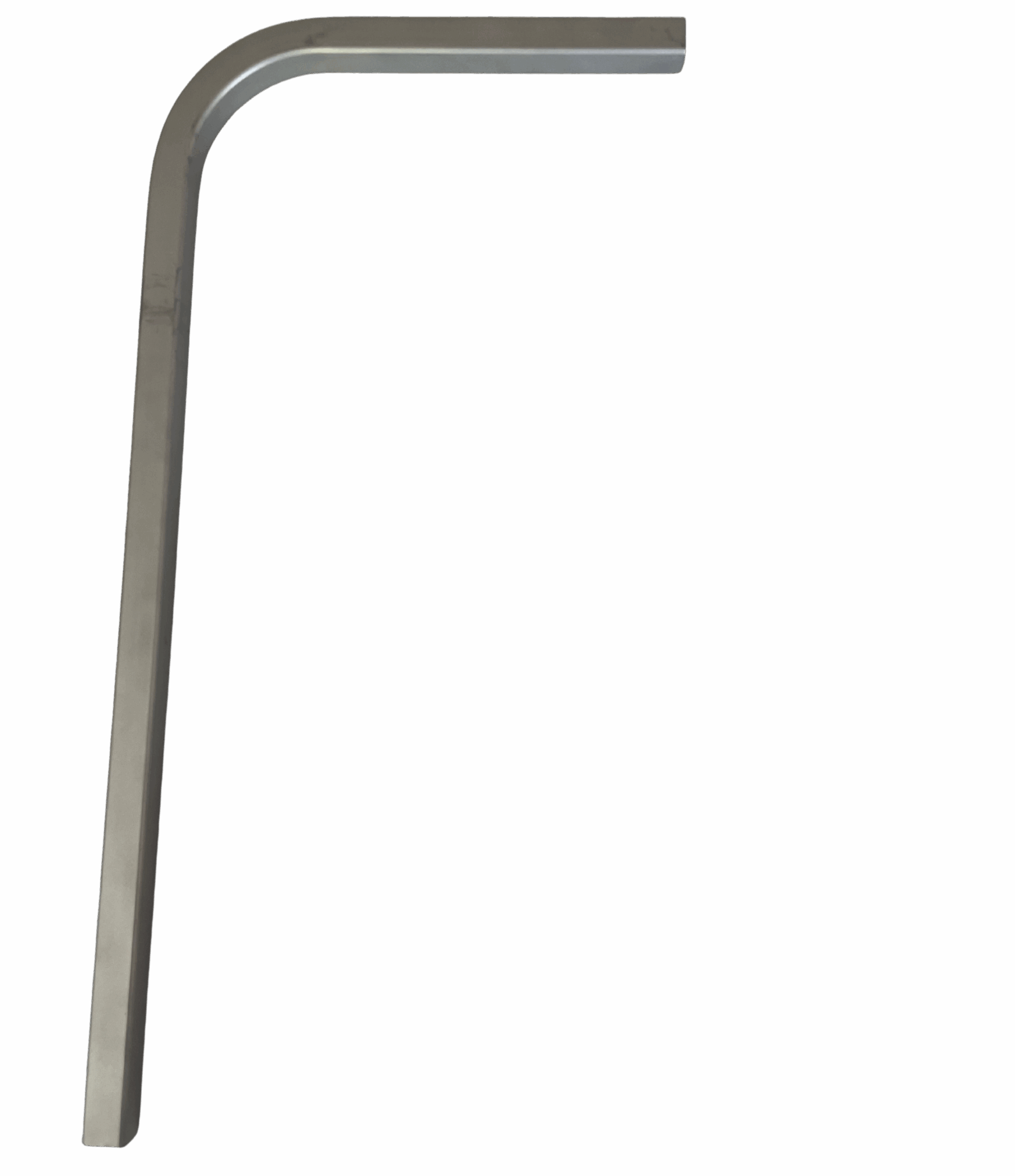 Ein simpler starre Kniewinkel mit abgebogenem Winkel, das Material ist glasperlengestrahlt