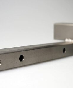 Fußbretthalter, kurz, links/rechts, Edelstahl, glasperlengestrahlt, , SSFS1812X