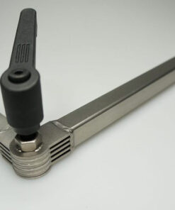 Kopfstützenhalter, abwinkelbar, Lamellengelenk, Edelstahl, glasperlengestrahlt, , SSKS1601X