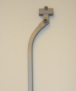 Kopfstützenhalter, abwinkelbar, gekröpft, Edelstahl, glasperlengestrahlt, , SSKS1605X