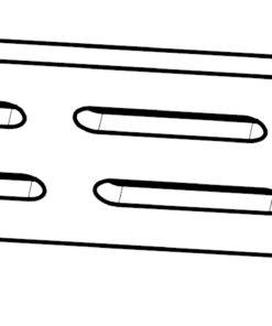 Ein i-Pad, Adapterblech, Abschwenkmechanismus, Pelotte, Edelstahl, glasperlengestrahlt