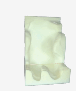 Ein gefrästes Sitzschalenpolster aus Polyether