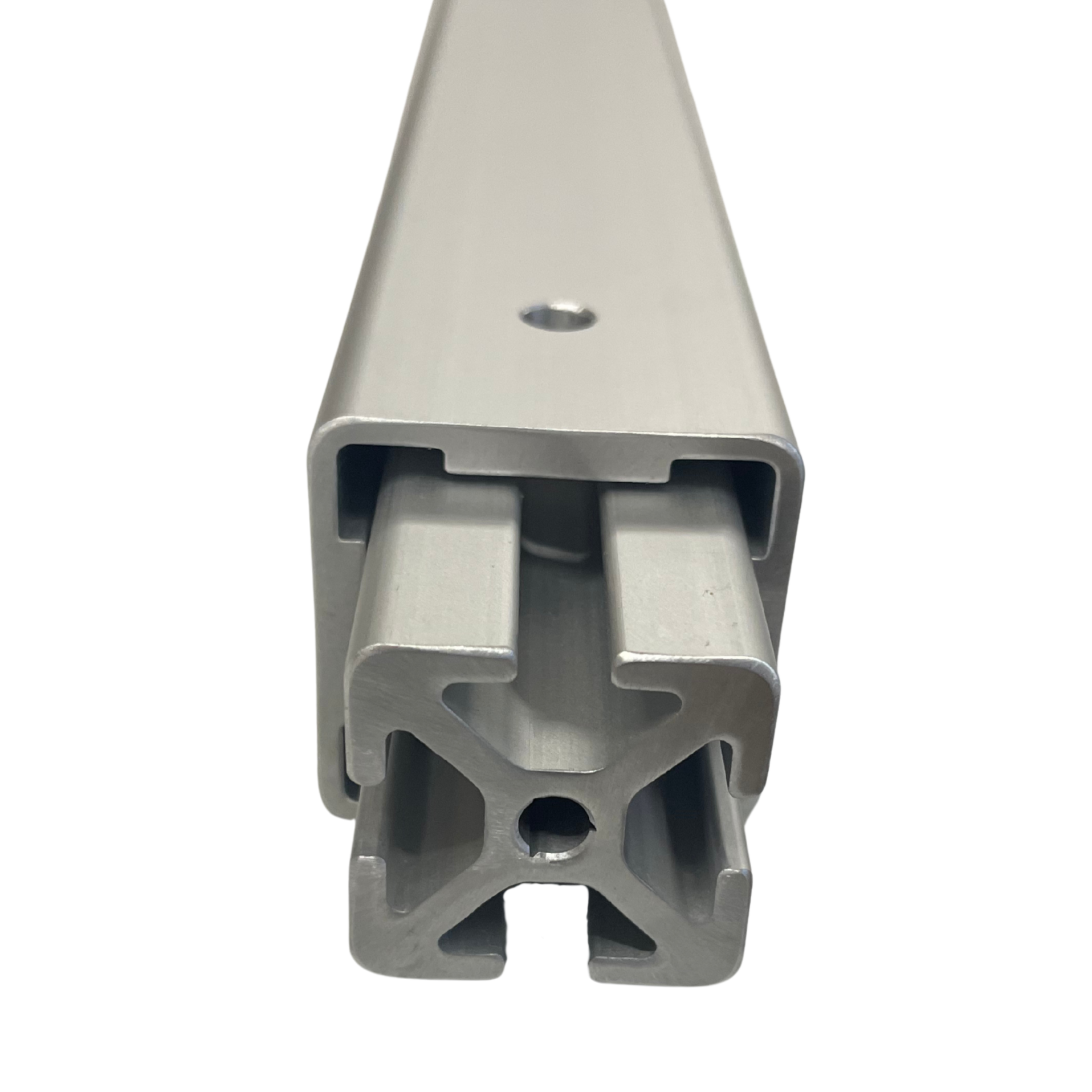 Ein verstellbares Tischbein mit separatem Input, der in dem Bein steckt