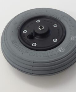 Rad, 200x50, Kunststofffelge, 2-teilig, schwarz, Luftbereifung, grau,