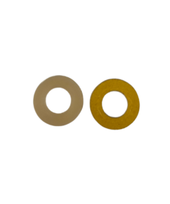 Eine einseitig selbstklebende Kunststoffscheibe