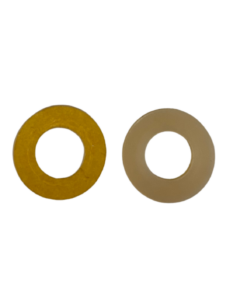 Eine einseitig selbstklebende Kunststoffscheibe