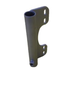 Eine Rohraufnahmen aus Edelstahl für eine Armlehne für einen Therapietisch-Halter