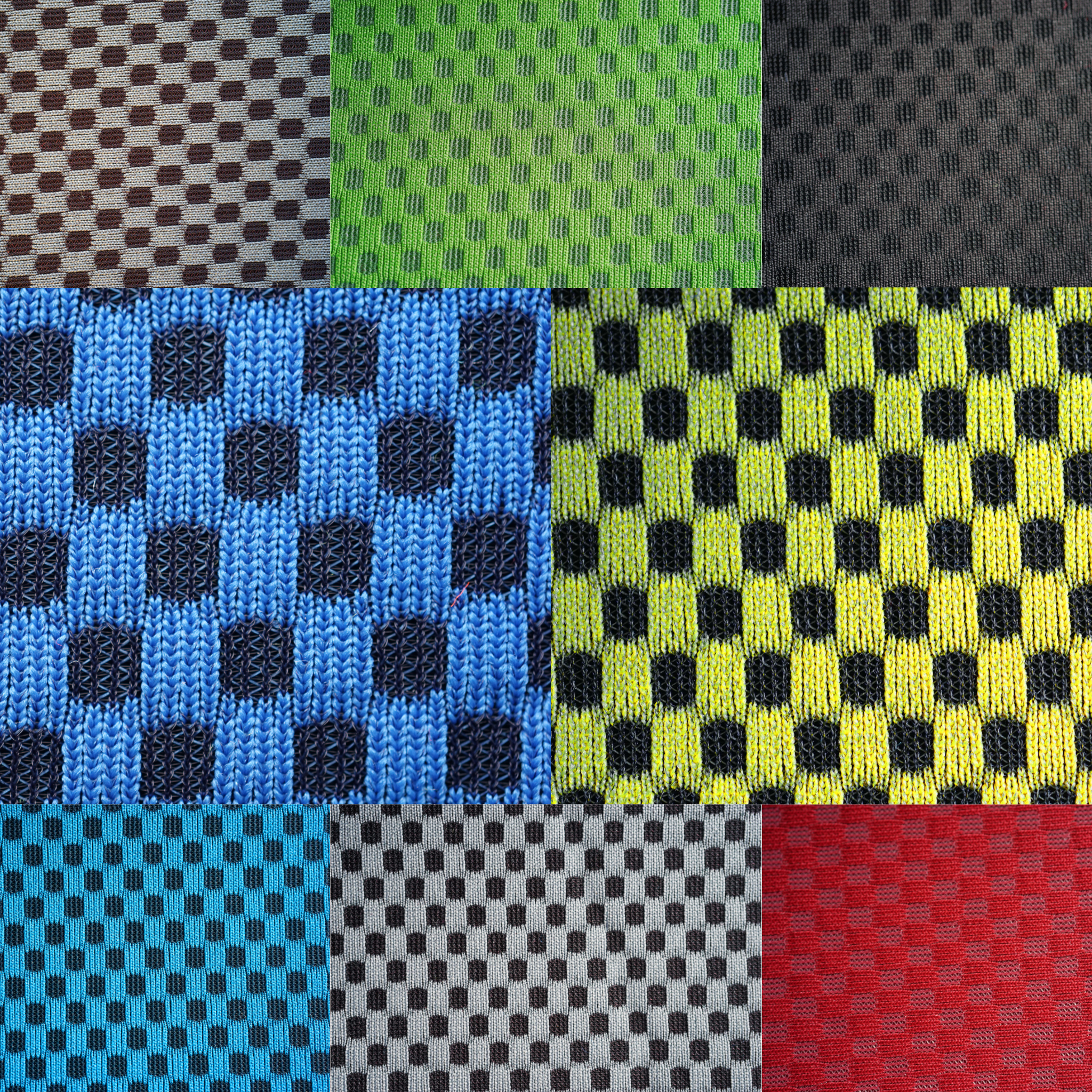 Atmungsaktives 3D-Mesh-Abstandsgewirk - 2-farbig in 8 verschiedenen Farbkonfigurationen