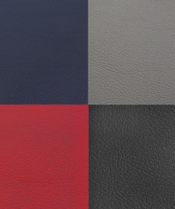 Kunstleder in 4 verschiedenen Farben (rot, marine, grau, schwarz)
