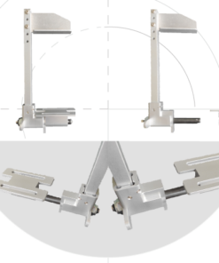 Knie-Abduktionskeil-Abschwenk- und Steckmechanismus, Aluminium, eloxiert, , SSAK1211X